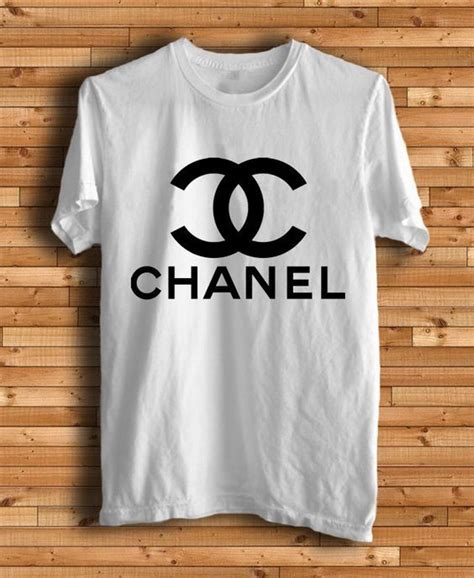 chanel logo white blouse|chanel t shirt buy online.